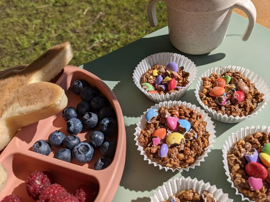 No-bake healthy chocolate nests ~ Recipes for Little Ones