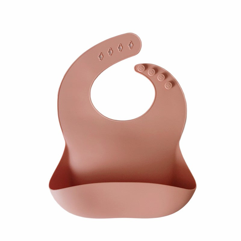 Pink silicon bib