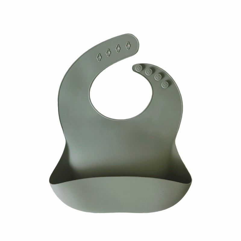 Green silicon bib